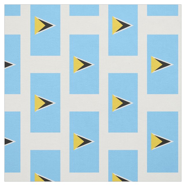 Saint Lucia Flag Fabric (Swatch)