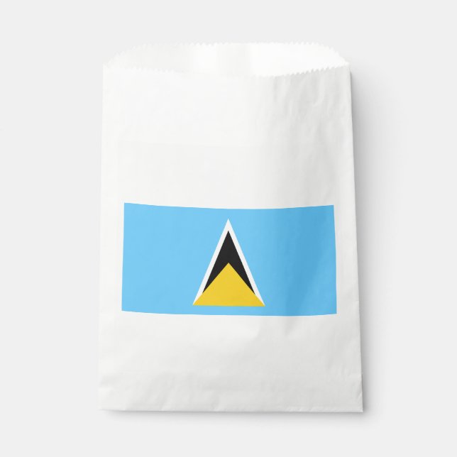 Saint Lucia Flag Favour Bags (Front)