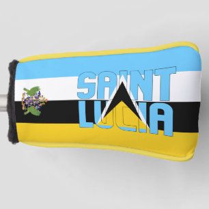 Saint Lucia Flag Gorgeous Patriotic Golf Head Cover