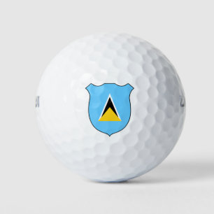 Saint Lucia Flag Grand Patriotic Golf Balls