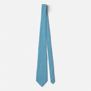 Saint Lucia Flag Honeycomb Tie