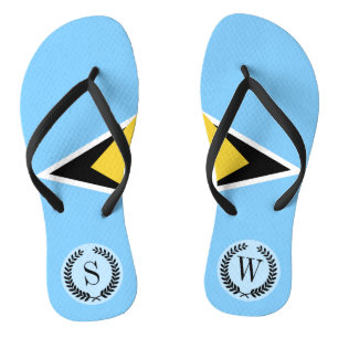 Saint Lucia Flag Jandals