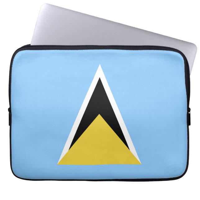 Saint Lucia flag Laptop Sleeve (Front)