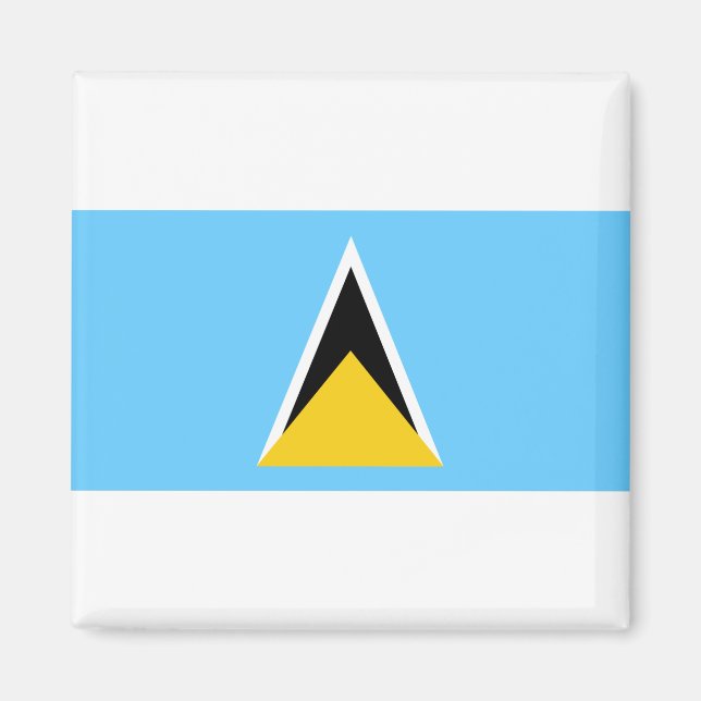 Saint Lucia Flag Magnet (Front)
