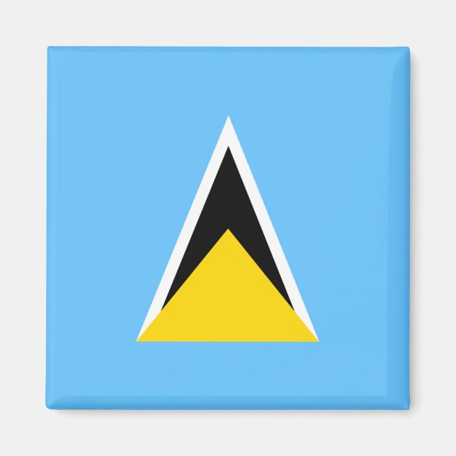 Saint Lucia Flag Magnet (Front)