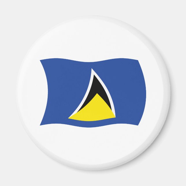 Saint Lucia Flag Magnet (Front)