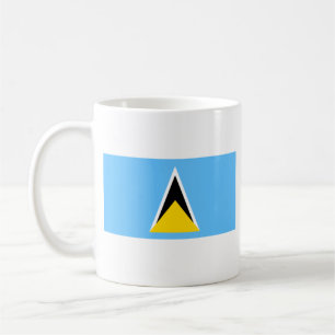 Saint Lucia Flag ~ Map Mug
