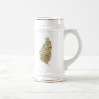Saint Lucia Flag ~ Map Mug