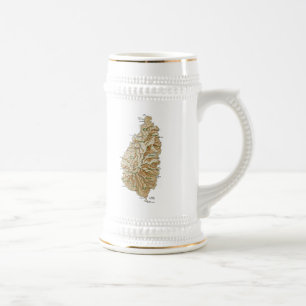 Saint Lucia Flag ~ Map Mug