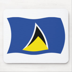 Saint Lucia Flag Mousepad