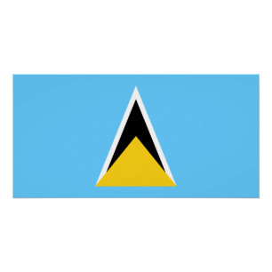 Saint Lucia Flag Poster