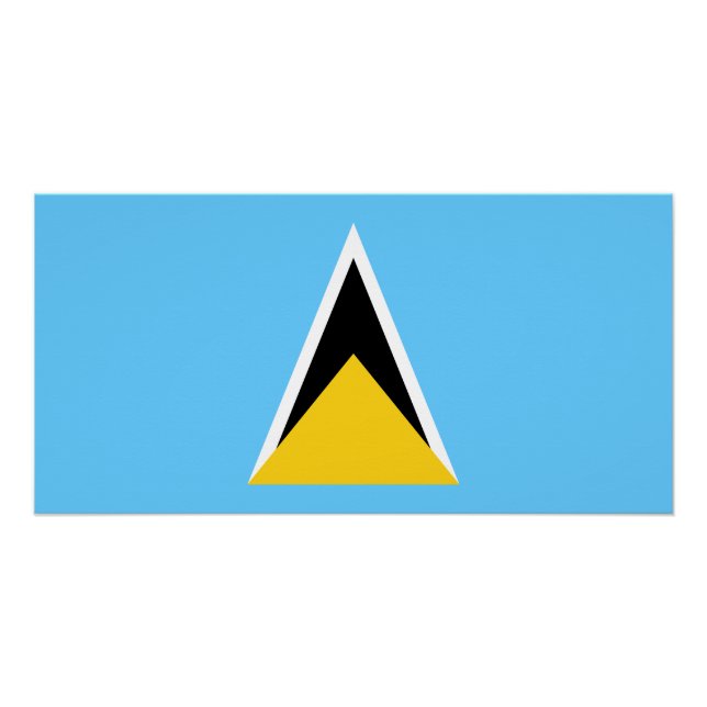 Saint Lucia Flag Poster (Front)