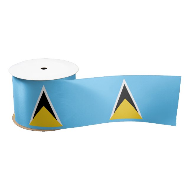 Saint Lucia Flag Satin Ribbon (Spool)