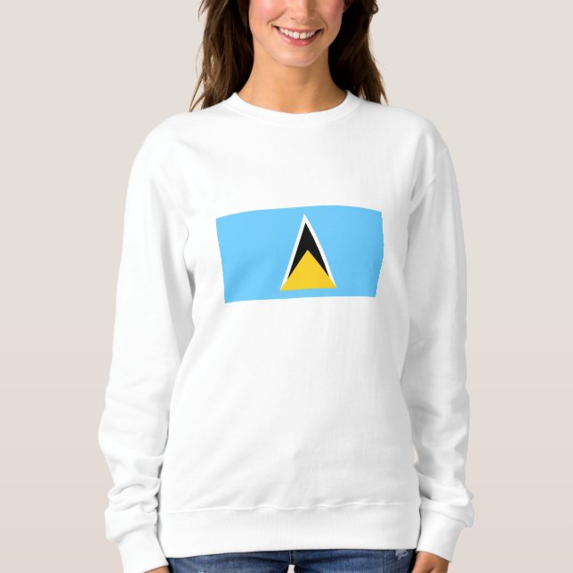 Saint Lucia Flag Sweatshirt (Front)