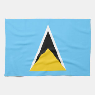 Saint Lucia Flag Tea Towel