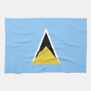 Saint Lucia flag Tea Towel