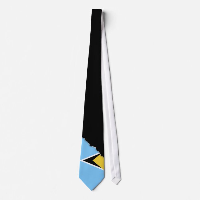 Saint Lucia Flag Tie (Front)