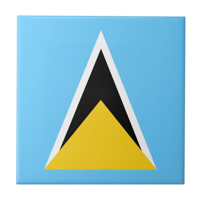 Saint Lucia Flag Tile (Front)