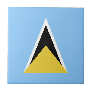 Saint Lucia flag Tile