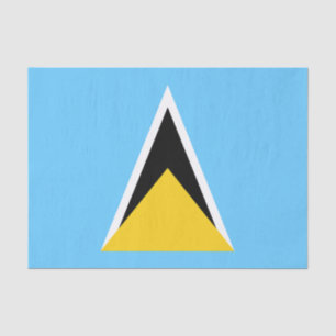 Saint Lucia Flag Tissue Paper