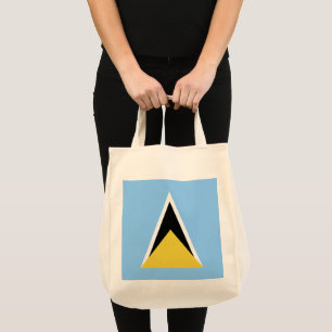 Saint Lucia flag Tote Bag