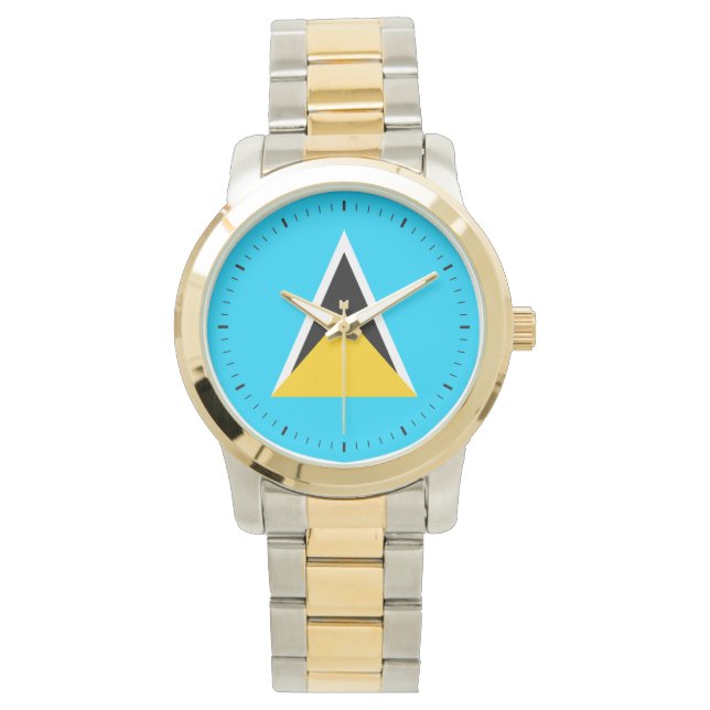Saint Lucia Flag  Watch (Front)