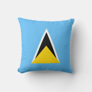 Saint Lucia Flag x Flag Pillow