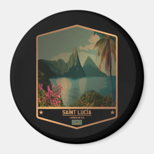 Saint Lucia Magnet