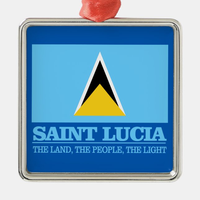 Saint Lucia Metal Tree Decoration (Front)