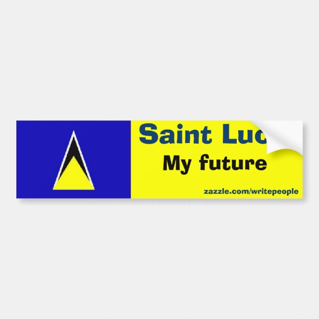 saint lucia, my future bumper sticker (Front)