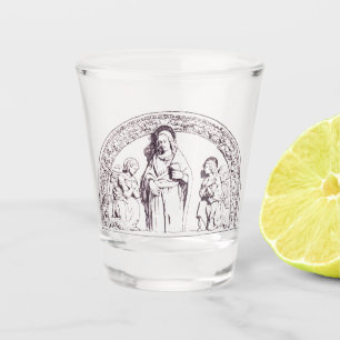 Saint Lucia of Syracuse by Giovanni della Robbia Shot Glass