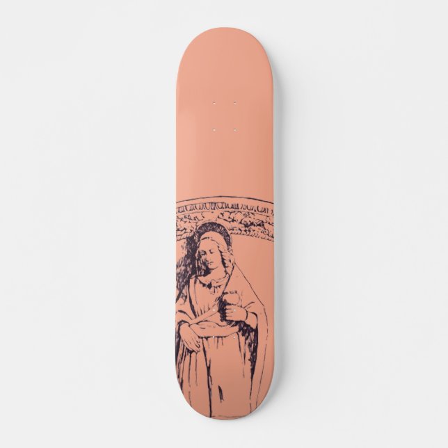 Saint Lucia of Syracuse by Giovanni della Robbia Skateboard (Front)
