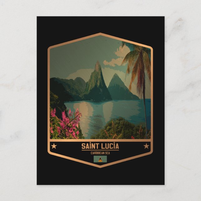 Saint Lucia Postcard (Front)