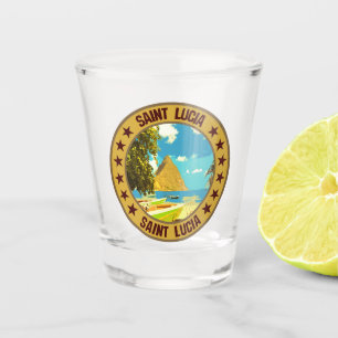 Saint Lucia Shot Glass