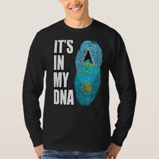 Saint Lucian And Jordanian Vintage Heritage Dna Fl T-Shirt