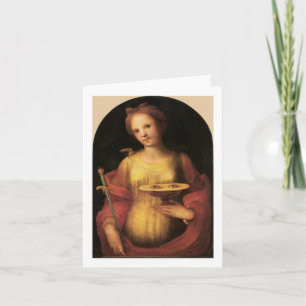 Saint Lucy by Domenico Beccafumi, 1521 Note Card