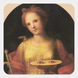 Saint Lucy by Domenico Beccafumi, 1521 Square Sticker