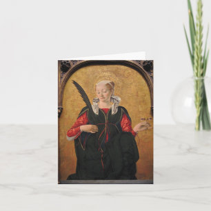 Saint Lucy by Francesco del Cossa Note Card