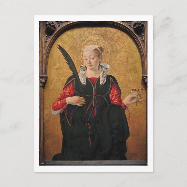 Saint Lucy by Francesco del Cossa Postcard (Front)