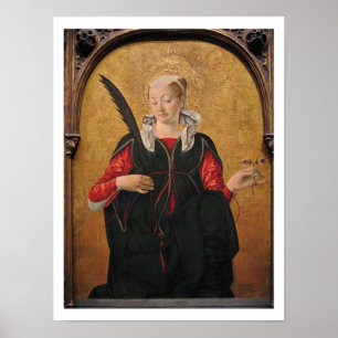 Saint Lucy by Francesco del Cossa Poster