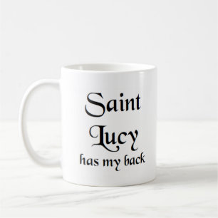 saint lucy coffee mug