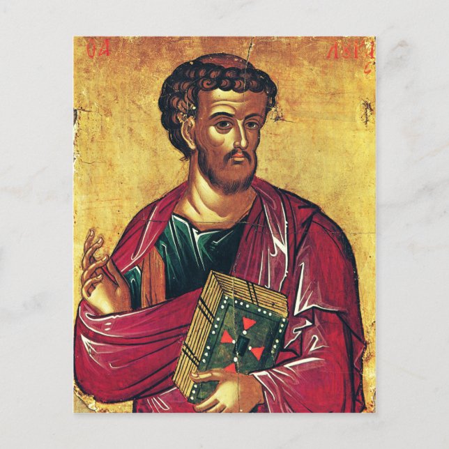 Saint Luke the Evangelist Orthodox icon (Front)