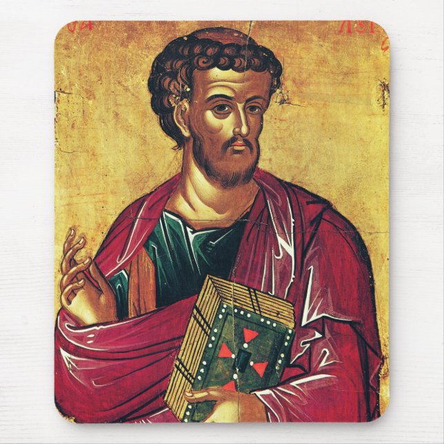 Saint Luke the Evangelist Orthodox icon Mouse Pad (Front)