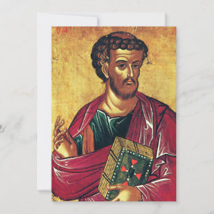 Saint Luke the Evangelist Orthodox icon Save The Date