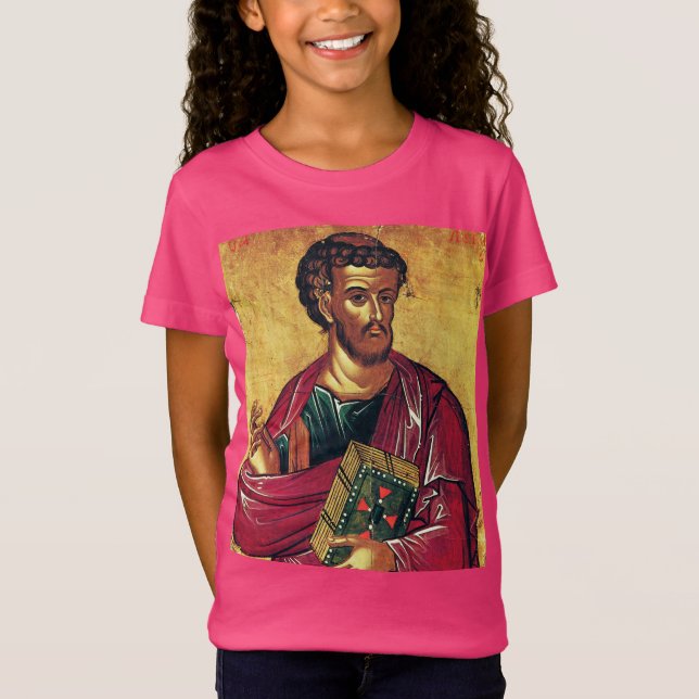 Saint Luke the Evangelist Orthodox icon T-Shirt (Front)