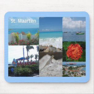 Saint Maarten Photo Collage by Khoncepts Mouse Pad
