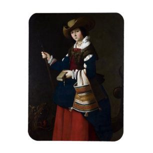 Saint Margaret as a shepherdess Magnet