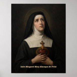 Saint Margaret Mary Alacoque Art Print