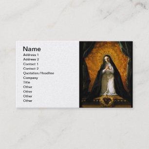 Saint Margaret Mary Alacoque Heart - Giaquinto Business Card