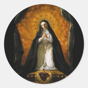Saint Margaret Mary Alacoque Heart - Giaquinto Classic Round Sticker